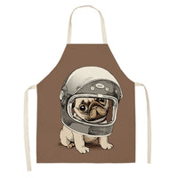 Bulldog Dachshund Pug Dog Printed Kitchen Apron