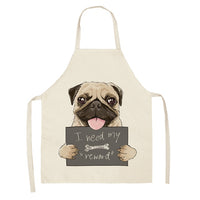 Bulldog Dachshund Pug Dog Printed Kitchen Apron