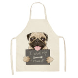 Bulldog Dachshund Pug Dog Printed Kitchen Apron