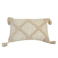 Pure color Beige Tufted Boho Pillow Covers