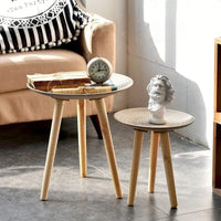 Creative Round Nordic Wood Coffee Table