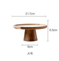 High Stand Wooden Cake Plate
