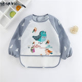 Baby Kids Toddler Long Sleeve  Bib