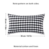 Farmhouse Buffalo Check Plaid Throw Pillow Covers