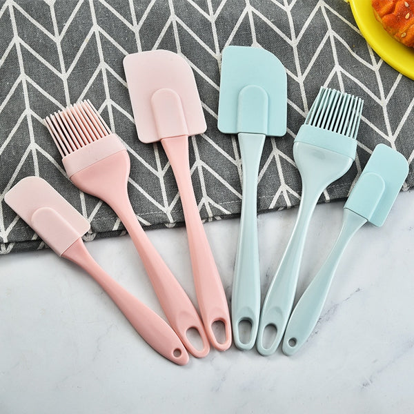 3Pcs/Set   Blue/Pink Spatula