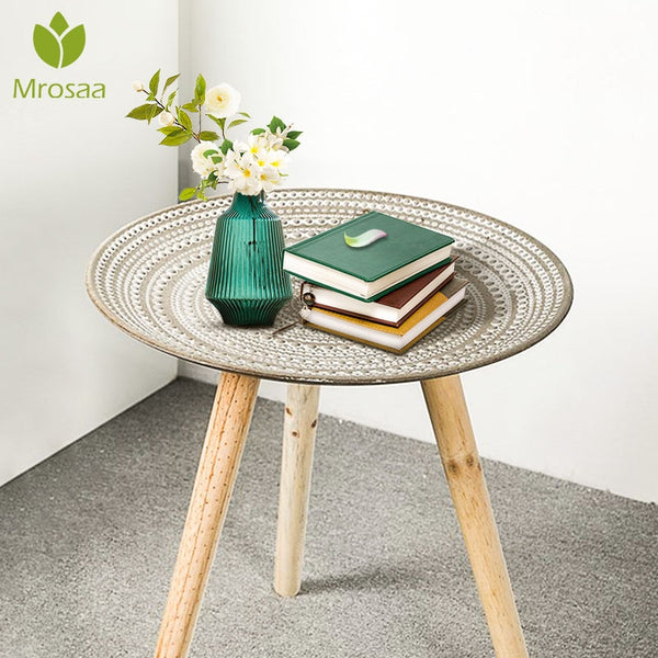 Creative Round Nordic Wood Coffee Table