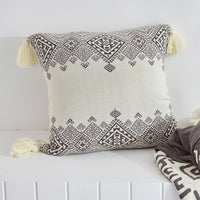 Boho Decor Knitted Pillow Cover