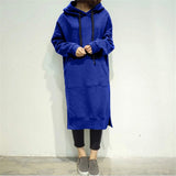 Long Hoodie Sweatshirt Dress