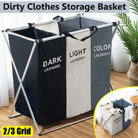 X-shape Collapsible Dirty Clothes Laundry Basket