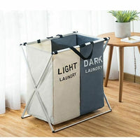 X-shape Collapsible Dirty Clothes Laundry Basket