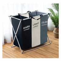 X-shape Collapsible Dirty Clothes Laundry Basket