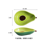 Avocado Plate Ceramic Dish