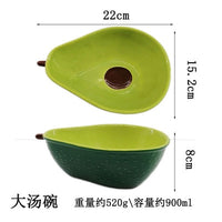 Avocado Plate Ceramic Dish