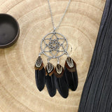 Long Feather Chain Necklaces