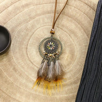 Long Feather Chain Necklaces