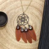 Long Feather Chain Necklaces