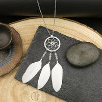 Long Feather Chain Necklaces