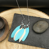 Long Feather Chain Necklaces