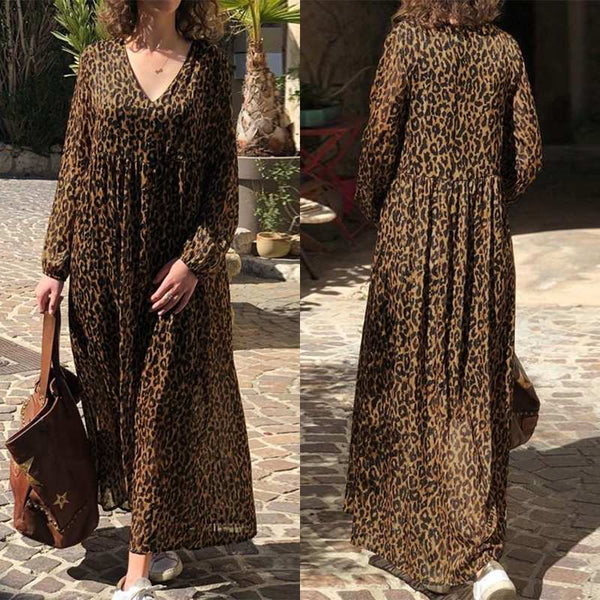 Leopard Print Maxi Dress