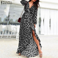 Leopard Print Maxi Dress