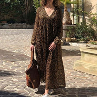 Leopard Print Maxi Dress