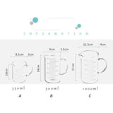 350/500/1000ml Heat Resistant Measuring Cup