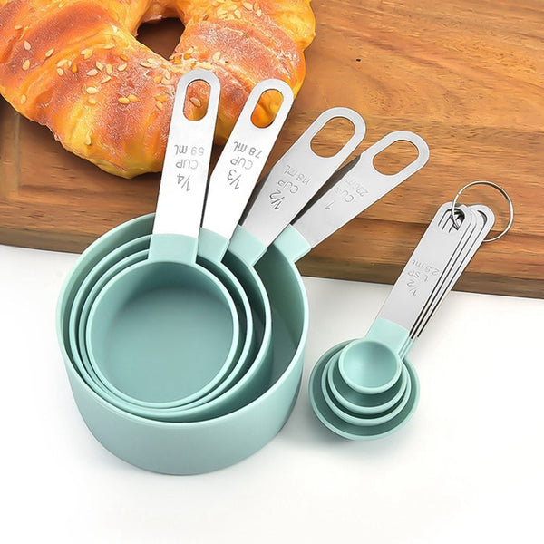 4 Pcs/set Stainless Steel Measuring Cups / Spoons