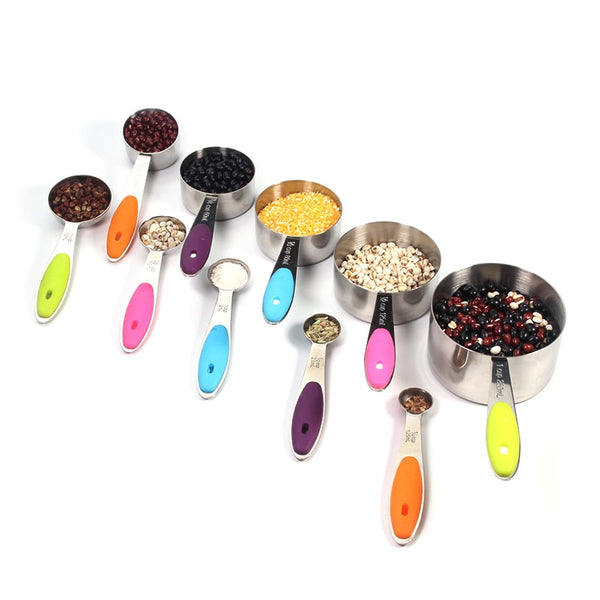 Stainless Steel Measuring Cups and Spoons