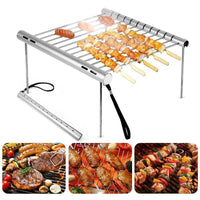 Portable Folding Stainless Steel Barbecue Grilling Basket